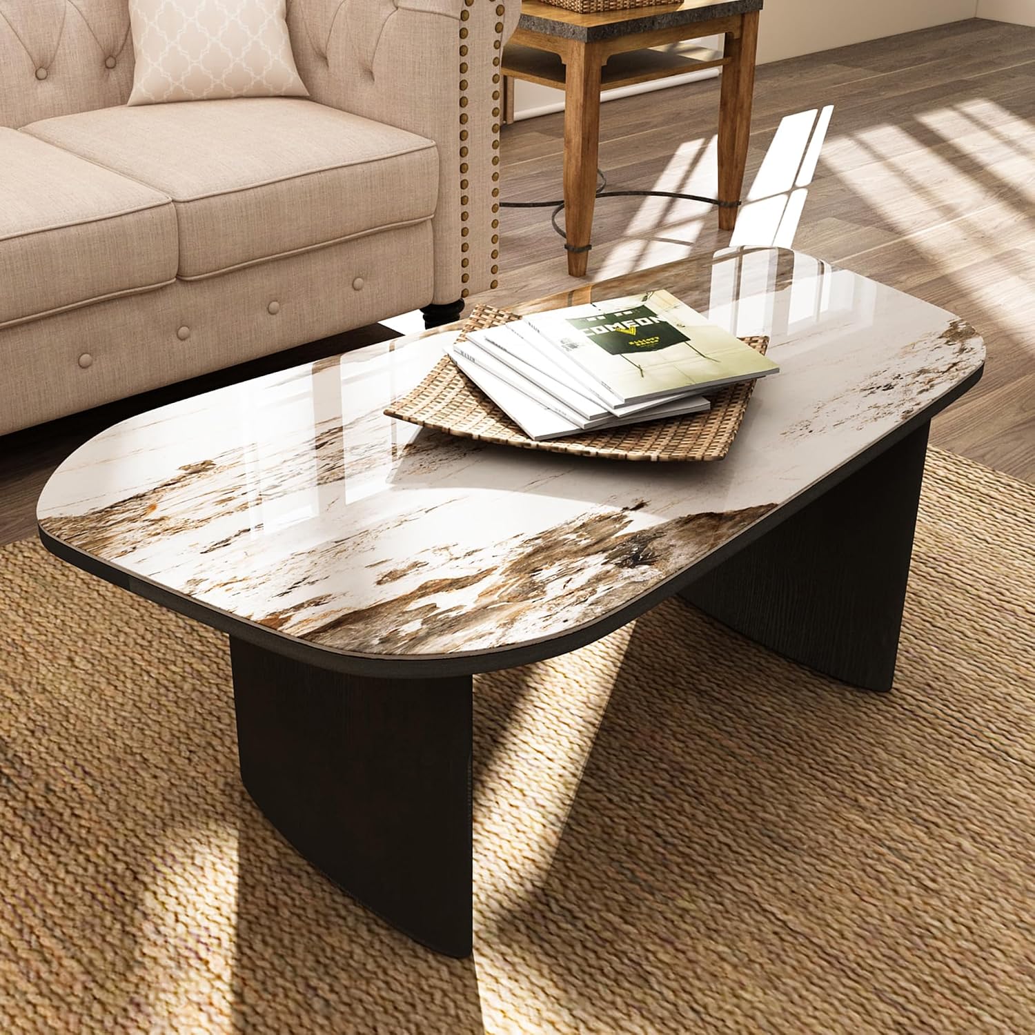 Home Decor Center - Luxe salontafel van gesinterd steen met