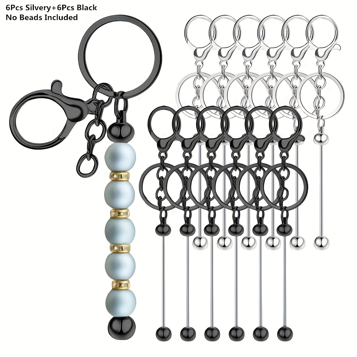 Home Decor Kit - 12 stuks Economisch Delicaat Blanco Sleutelhanger