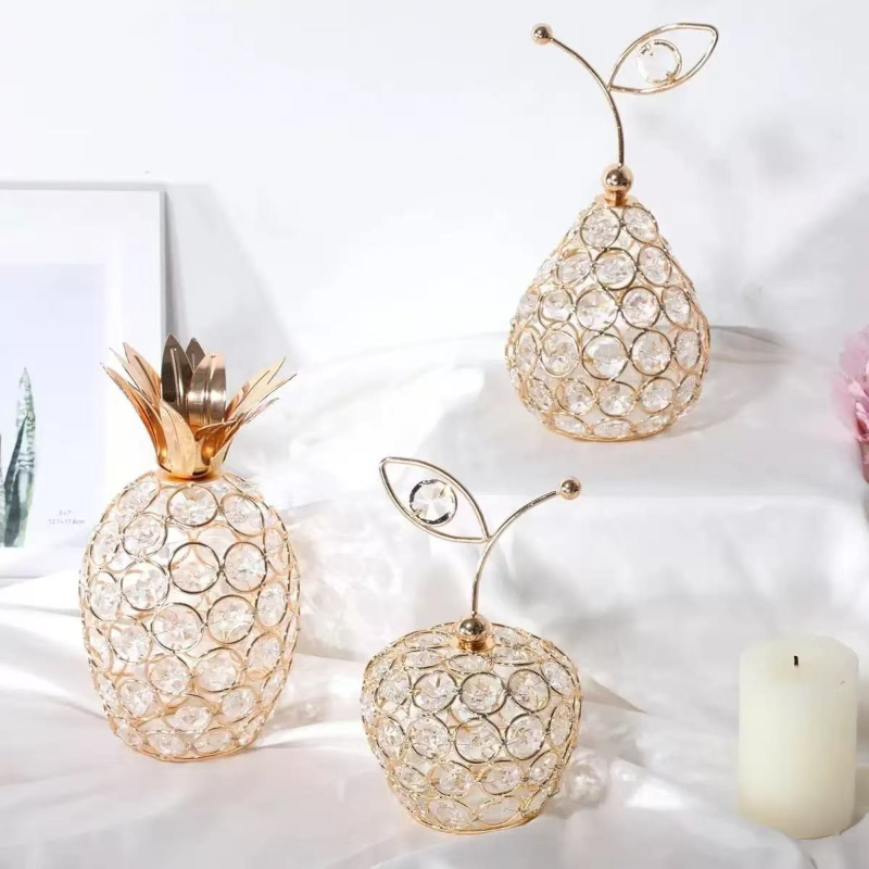 Home Decor Center - Europese Creatieve Kristal Ambachten Appel Sneeuw