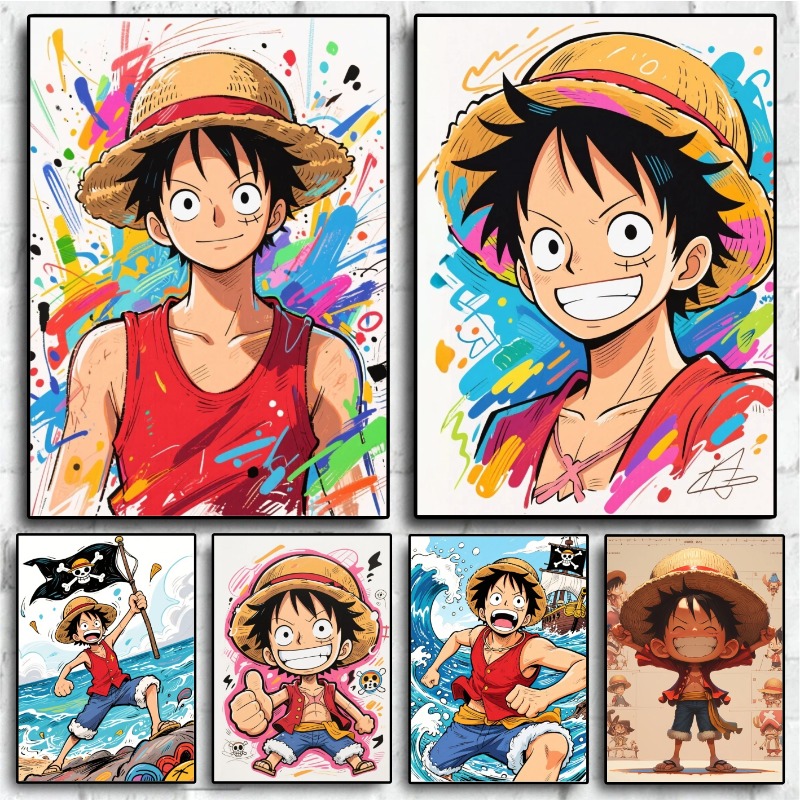 Home Decor Online - One Piece Luffy Poster Anime HD