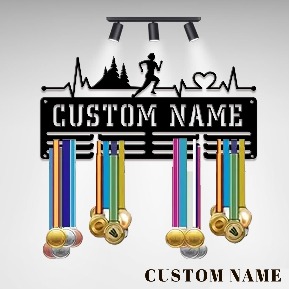 Home Christmas Decor - Op maat gemaakte metalen medaillehouder voor