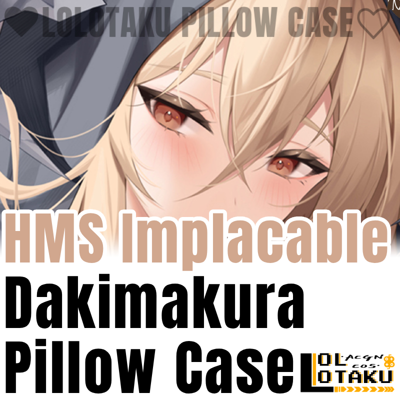 Home Decor Xmas - HMS Implacable Dakimakura Azur Lane Kussensloop