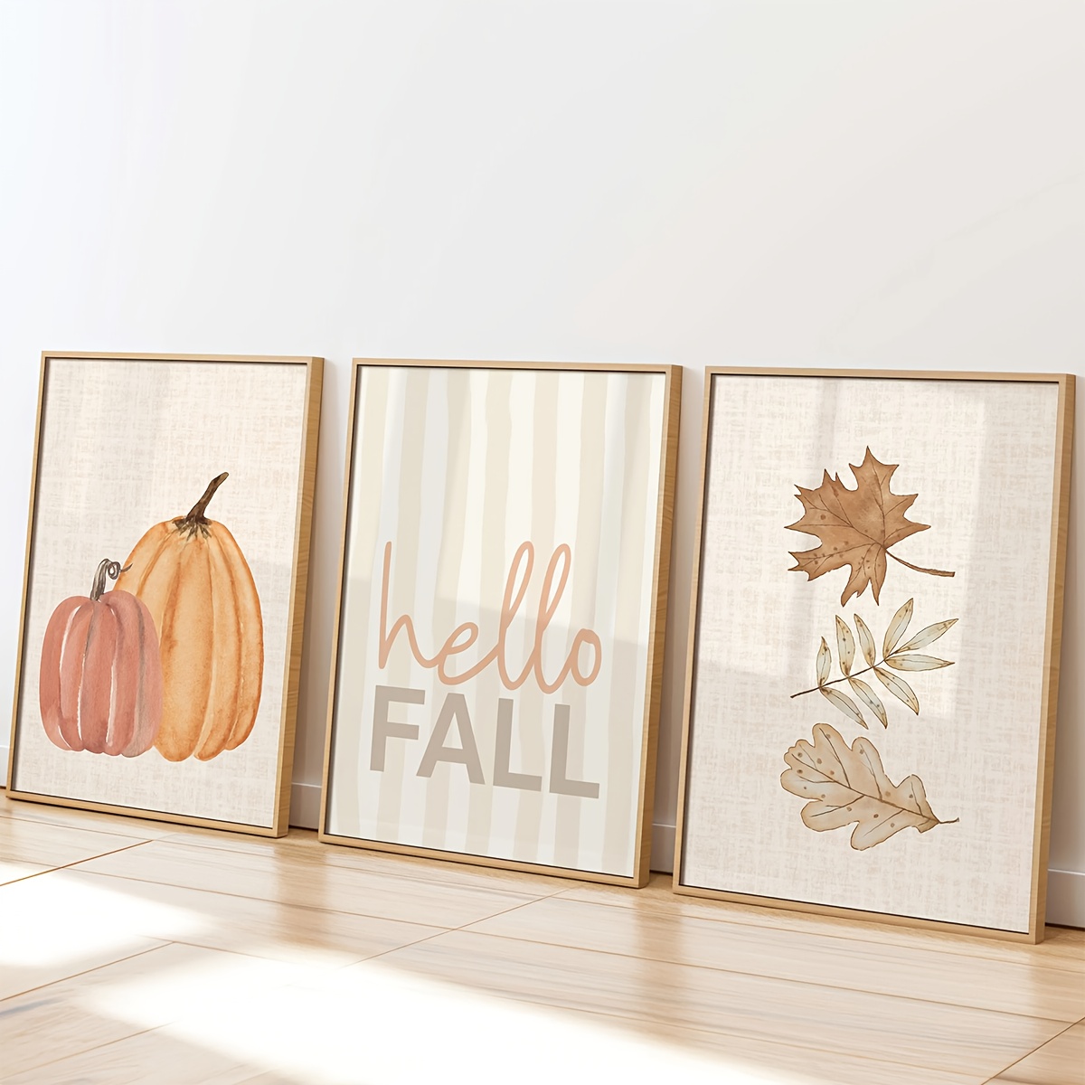 Home Decor Logo - 1/3pcs Hallo Herfst Logo Canvas Print