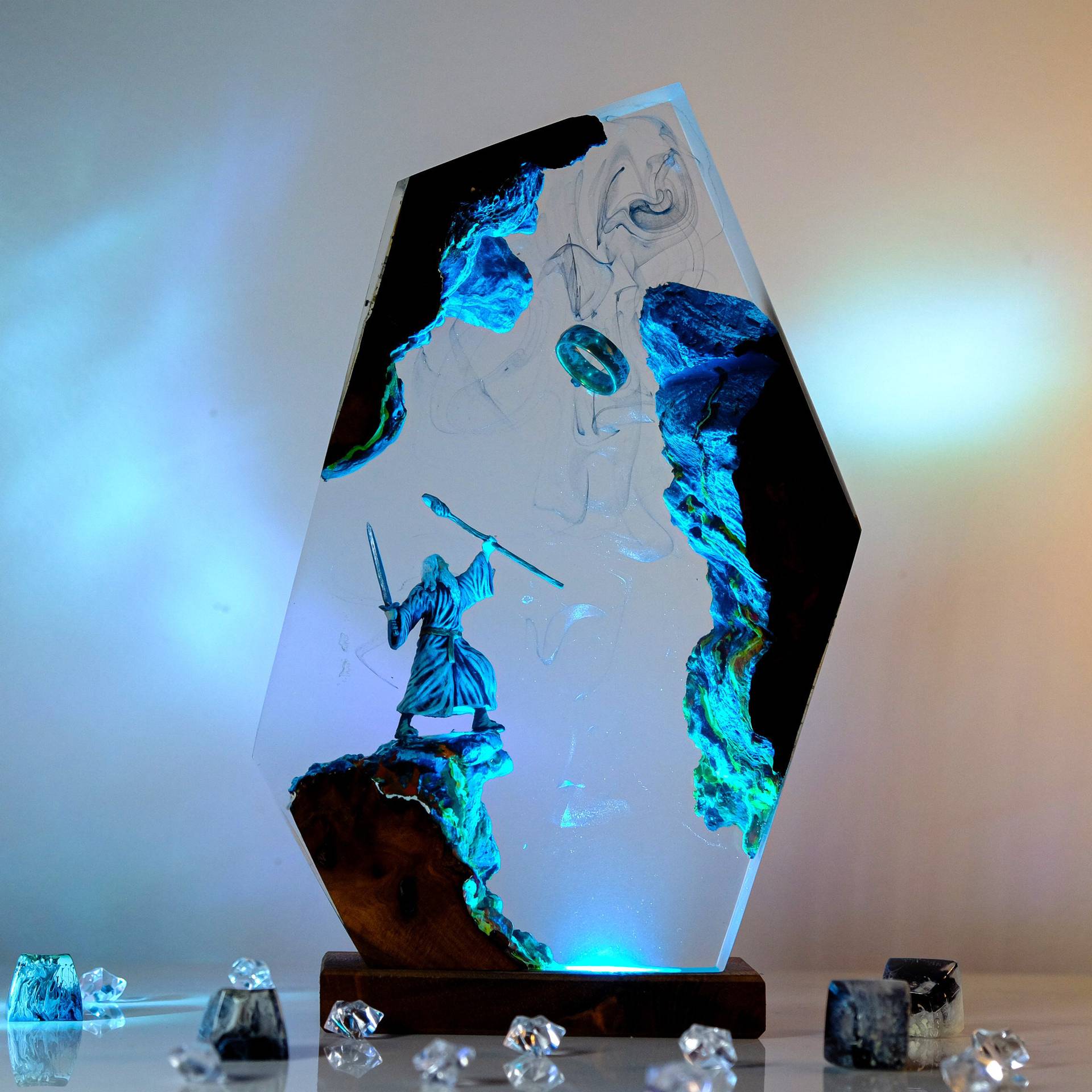Home Decor Collection - Filmscène Figuur Tafel Resin Lamp Magische