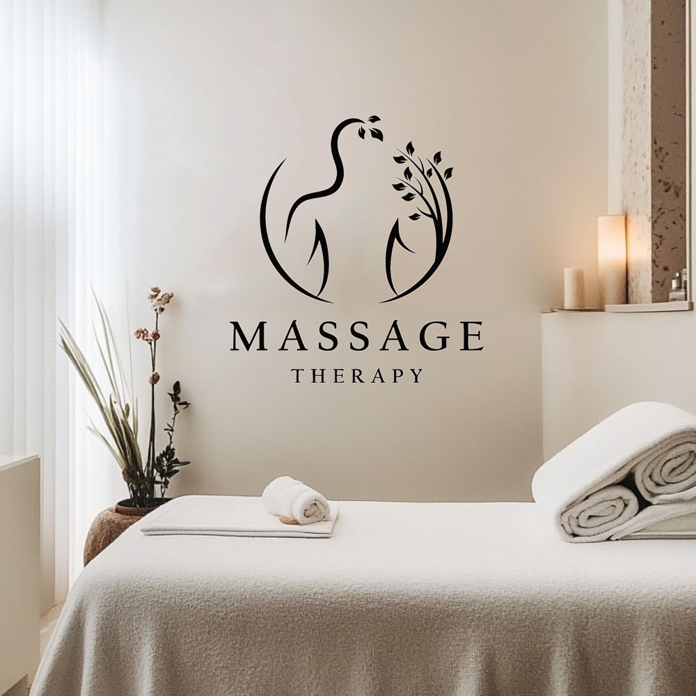 Home Decor Center - Massagetherapie vinyl muursticker voor spa, wellnesscentrum,
