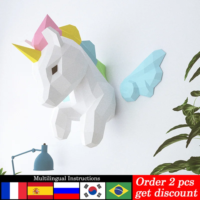 Home Decor Center - Regenboog Eenhoorn Dier Muur Decor Thuis