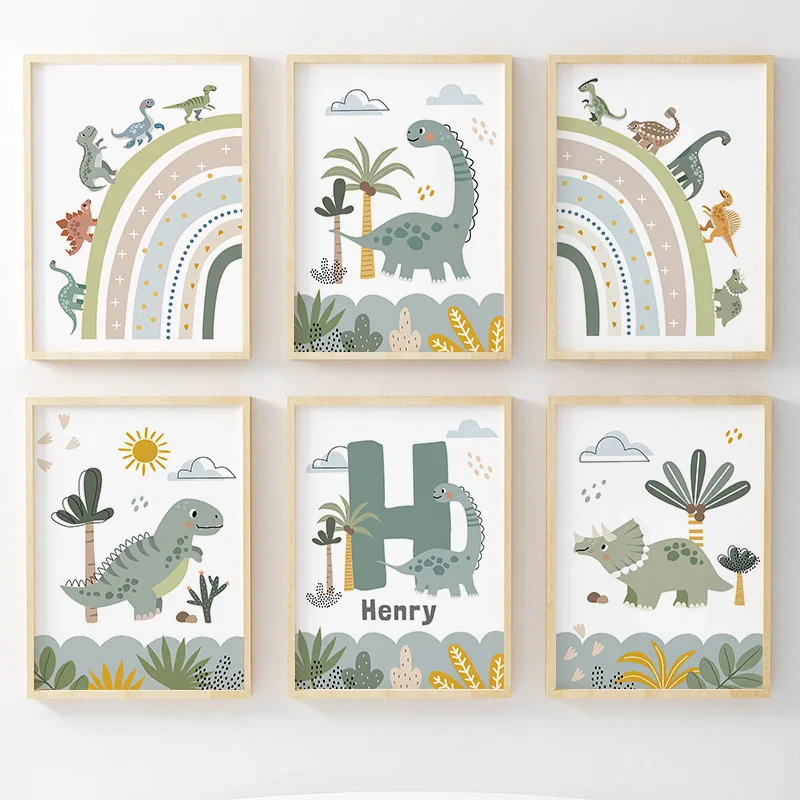 Home Decor Japandi - Jurassic Periode Dinosaur Wall Art Canvas