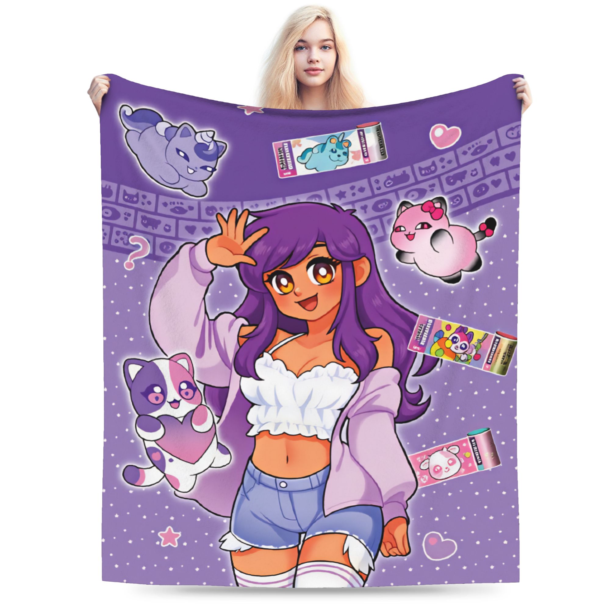 Home Decor Design Ideas - A-Aphmau Cartoon Pluche Dekens Meisjes Jongens
