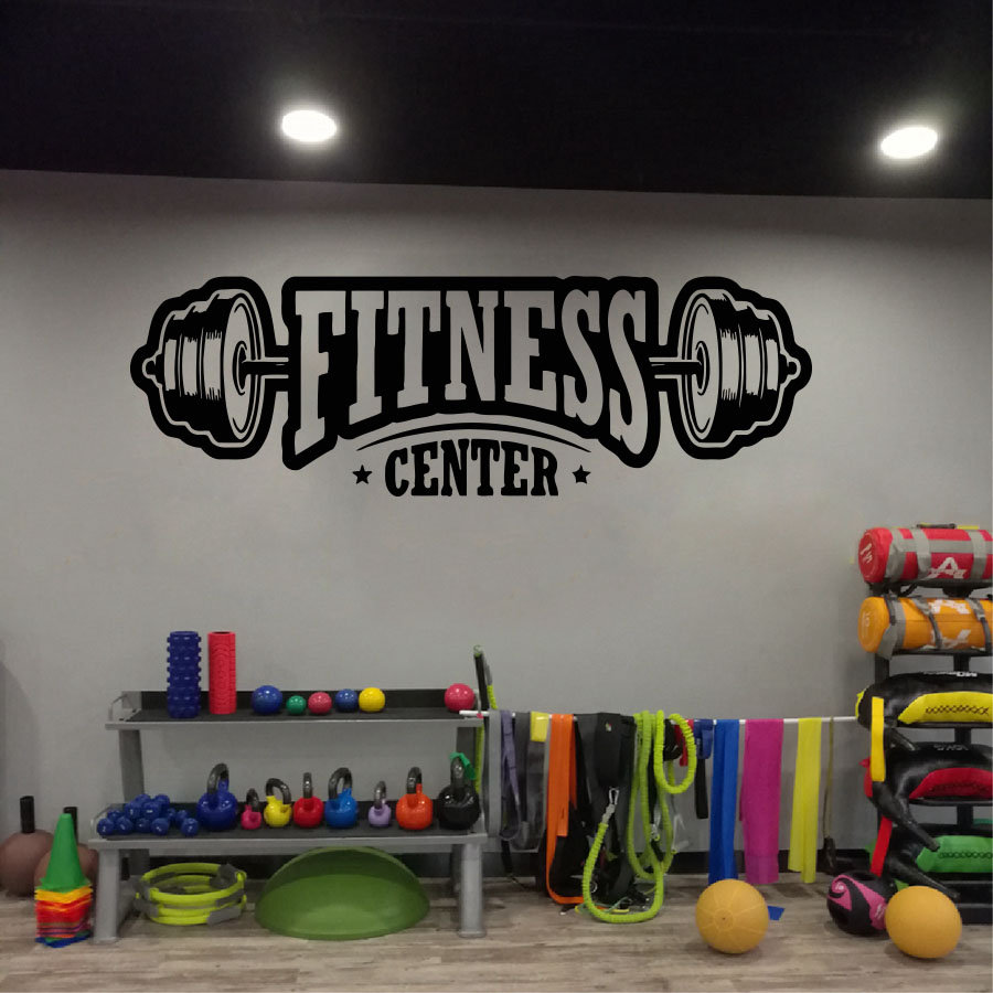 Home Decor Center - Gym vinyl decor muurtattoo fitness club