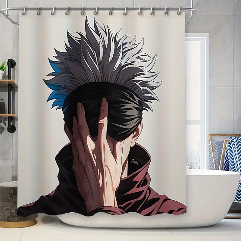 Home Decor Design Ideas - Anime Stijl Douchegordijn Uniek Ontwerp Home