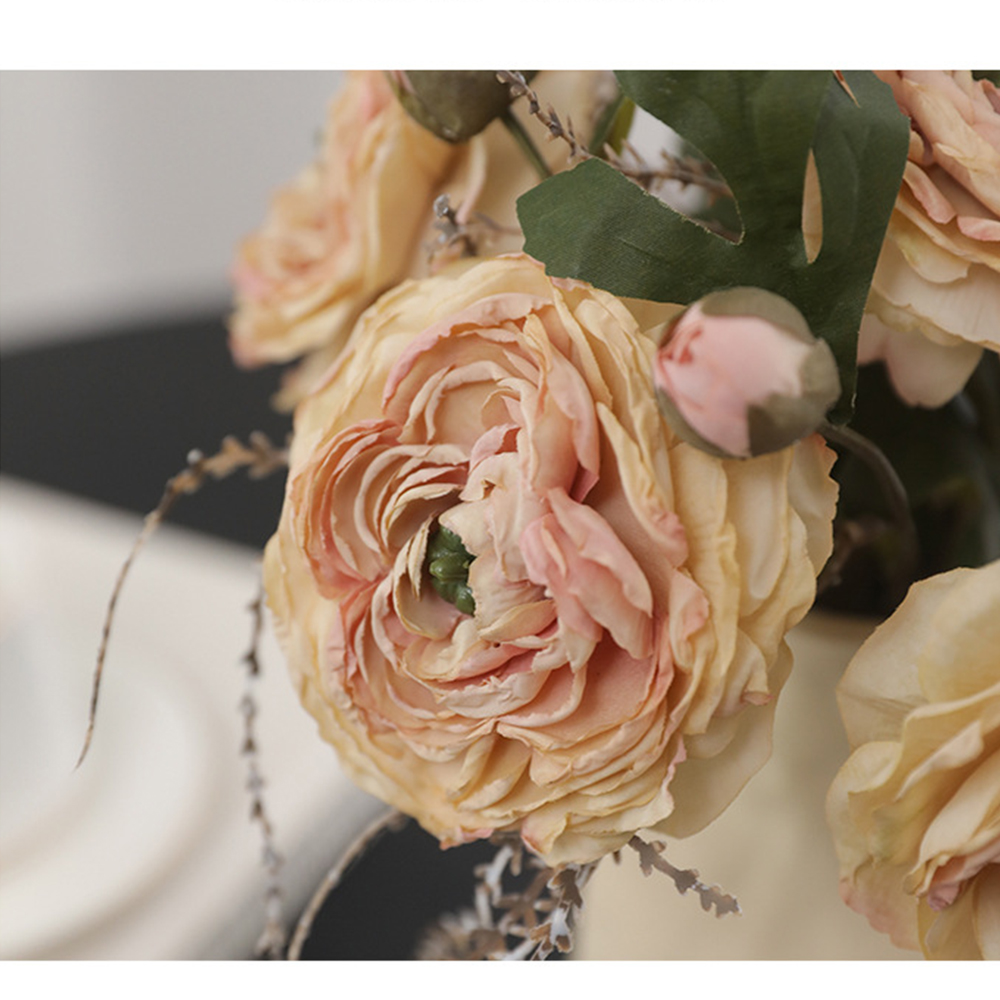 Home Decor Design Ideas - Zijden bloem realistisch ontwerp pioenroos kunstbloem