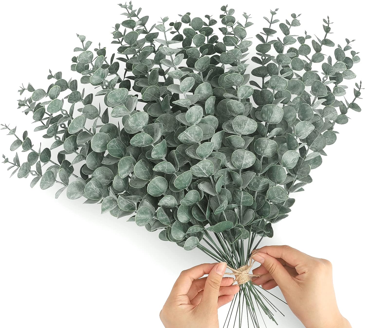Artificial Hanging Plants - 1 Stuks Kunstmatige Eucalyptus Stengels 18in