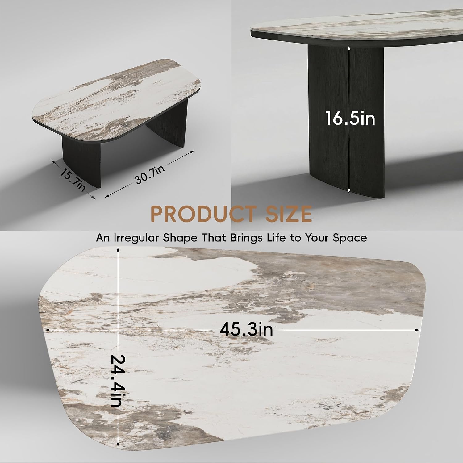 Luxe salontafel van gesinterd  - Home Decor Center recensie en prijs