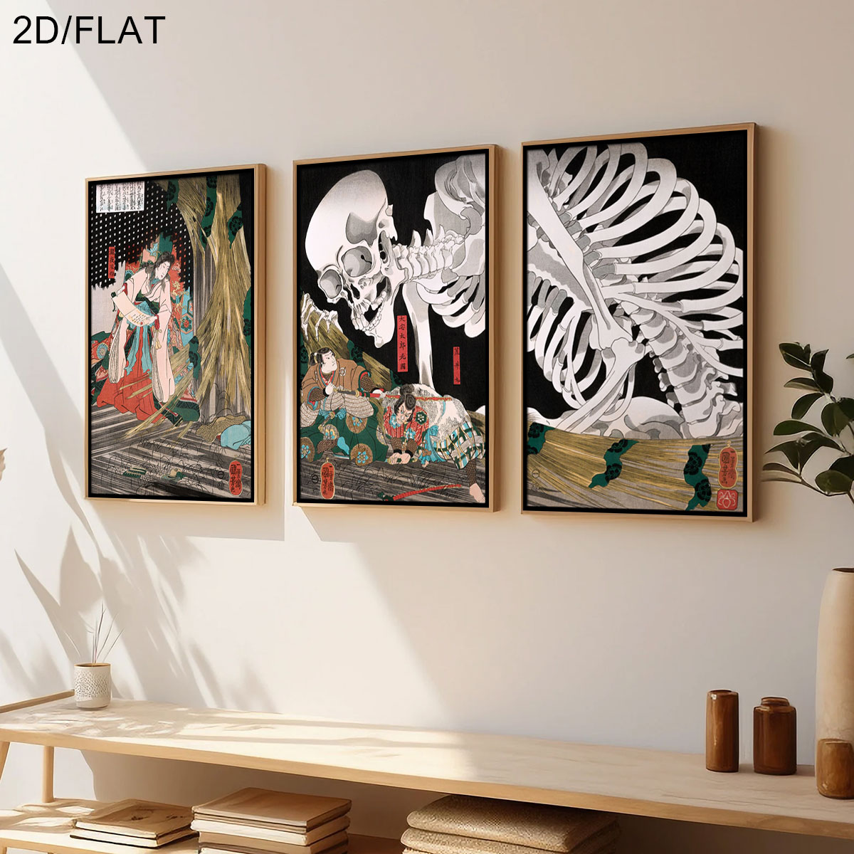 3pcs Retro Japanse Takiyasha D - Home Decor Japandi recensie en prijs