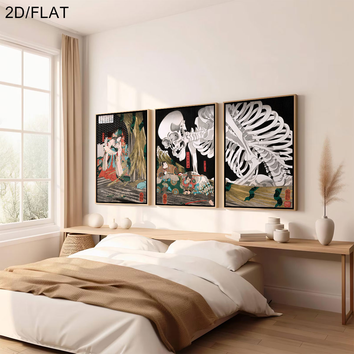 3pcs Retro Japanse Takiyasha D - Home Decor Japandi recensie en prijs