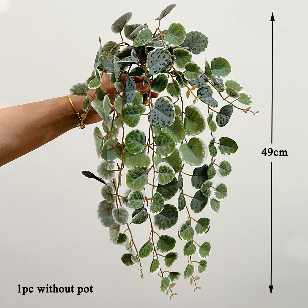 49cm Kunstplanten Wijnstokken  - Rattan Plant Basket recensie en prijs