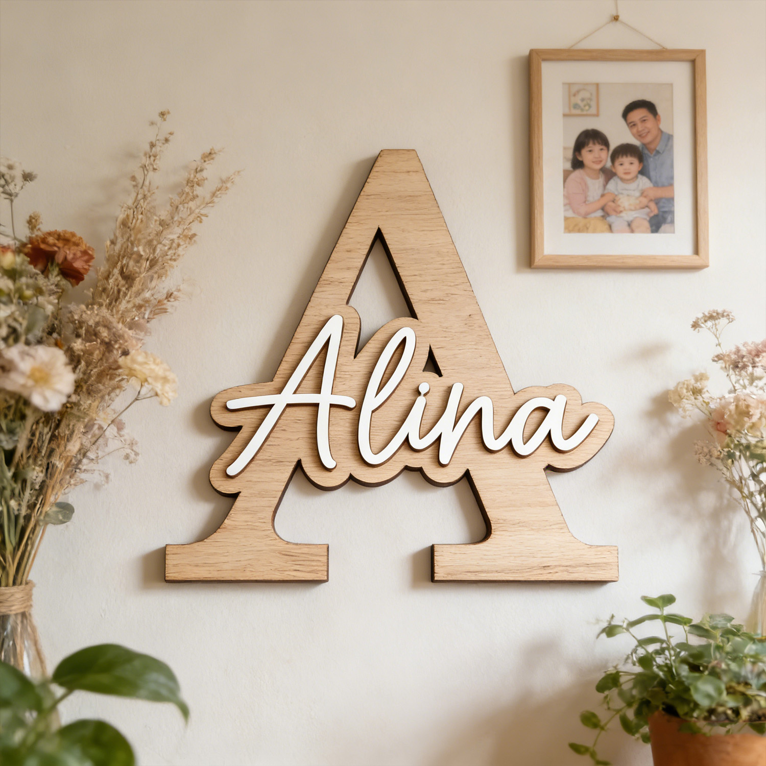 1 stuk aanpasbaar houten deurb - Home Christmas Decor recensie en prijs
