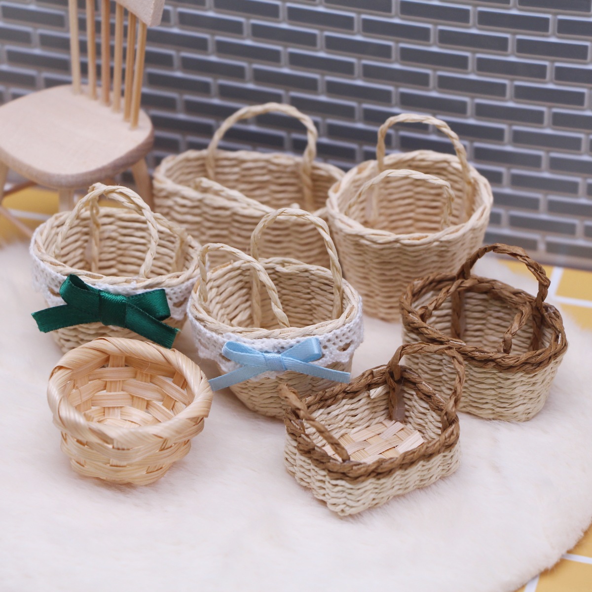 1Pc Poppenhuis Handgeweven Laf - Rattan Plant Basket recensie en prijs
