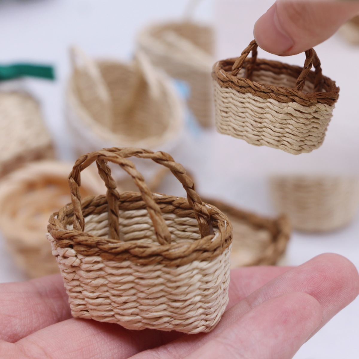 1Pc Poppenhuis Handgeweven Laf - Rattan Plant Basket recensie en prijs
