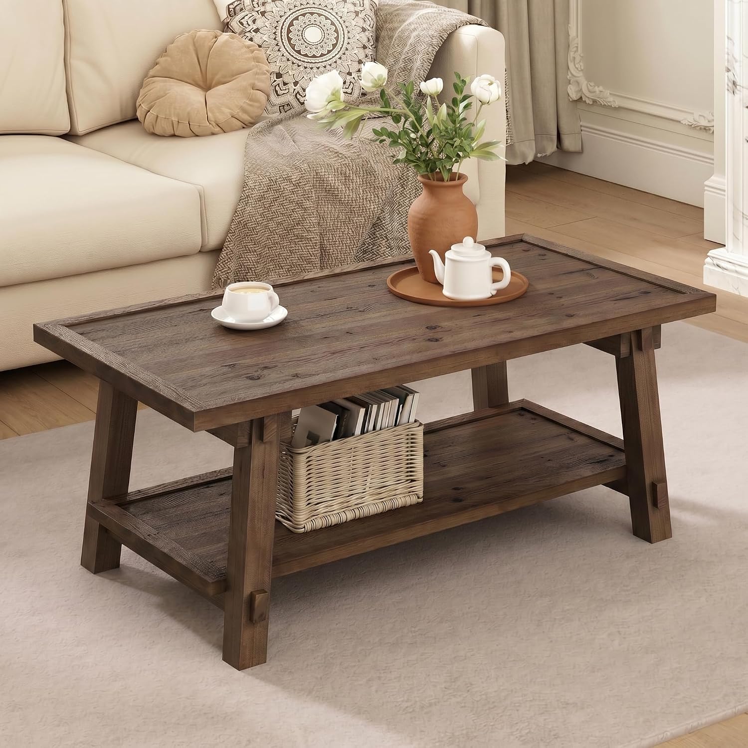 47 inch rechthoekige salontafe - Home Decor Center recensie en prijs