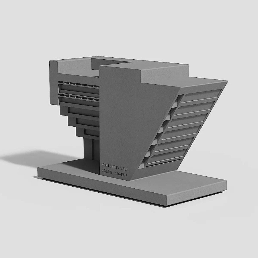 I M Pei Dallas stadhuis cement - Home Decor Dallas recensie en prijs