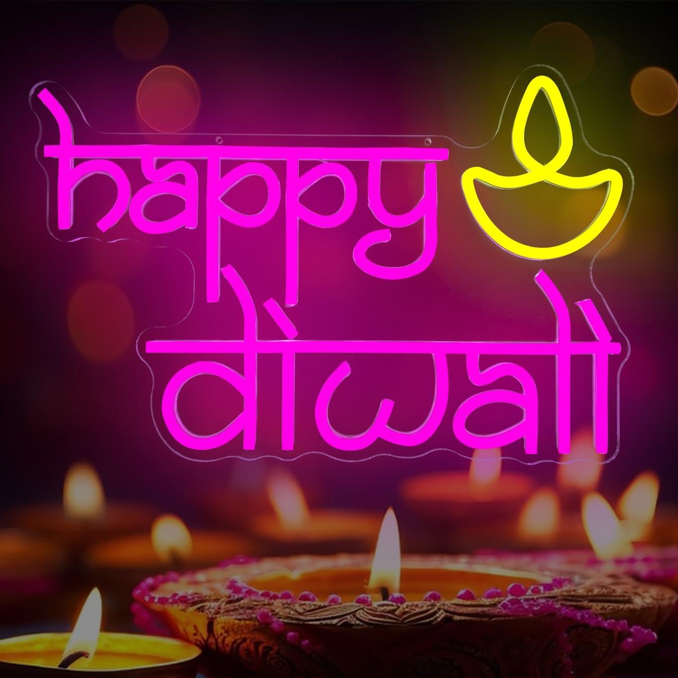 Gelukkige Diwali Neonbord USB- - Home Decor Happy recensie en prijs