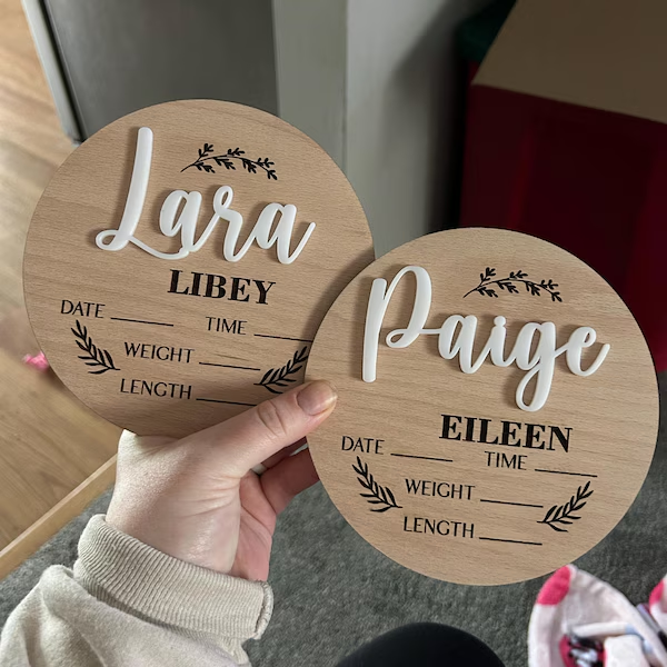1Pc Aangepaste Baby Aankondigi - Home Decor Happy recensie en prijs