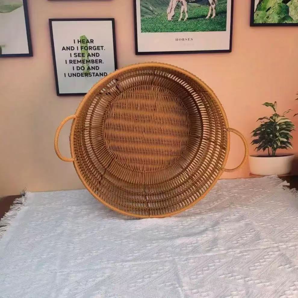 Handgemaakte rotan-look geweve - Rattan Plant Basket recensie en prijs