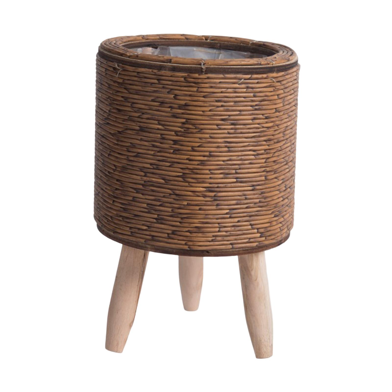 2x geweven manden met poten vo - Rattan Plant Basket recensie en prijs
