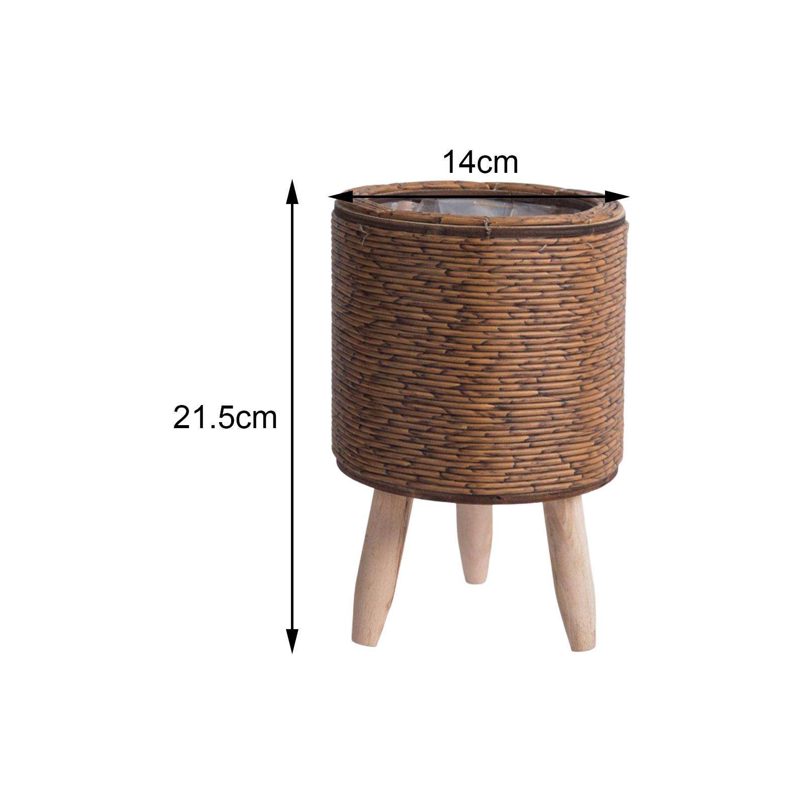 2x geweven manden met poten vo - Rattan Plant Basket recensie en prijs