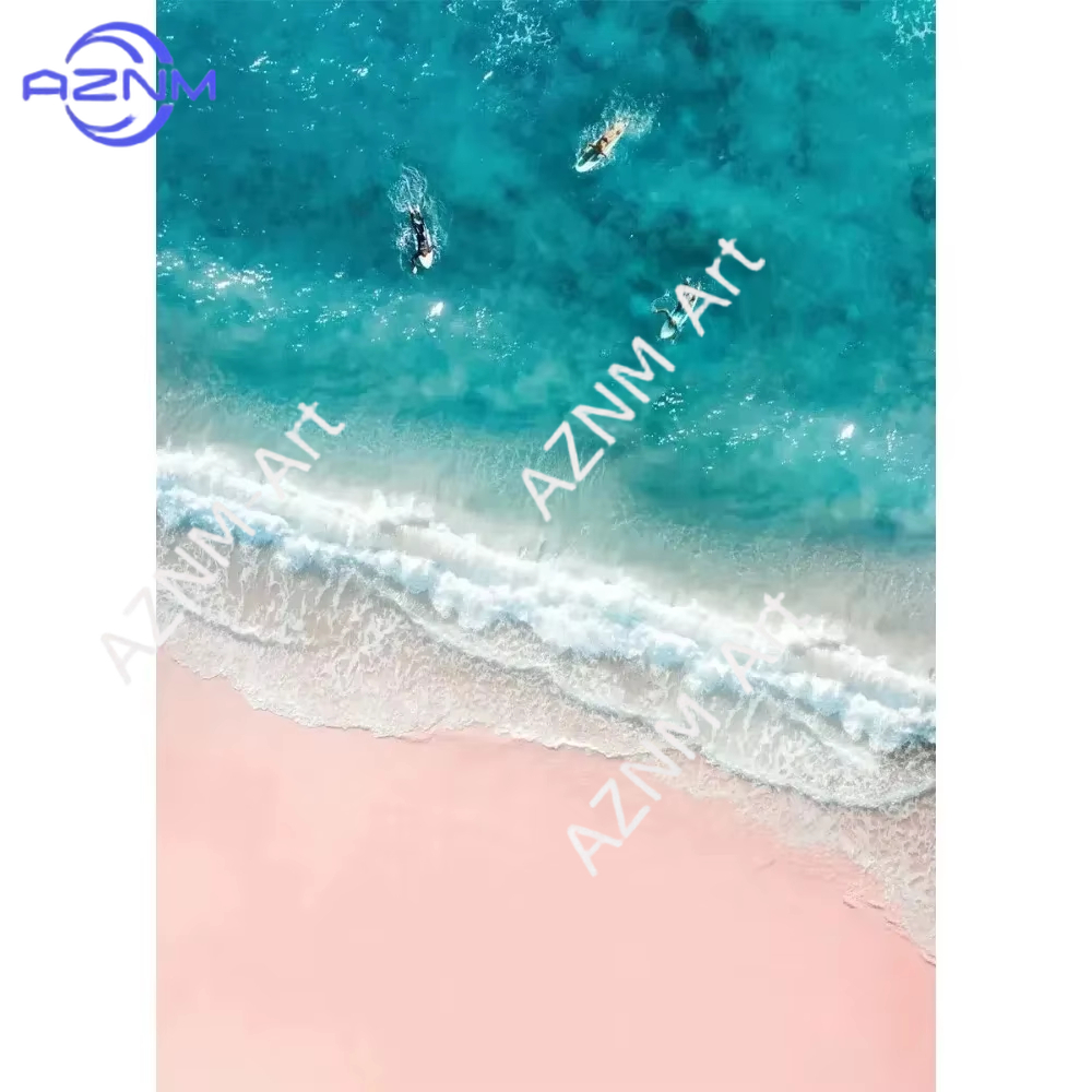 1PC, Roze Strand Oceaan Kunstw - Home Decor Japandi recensie en prijs