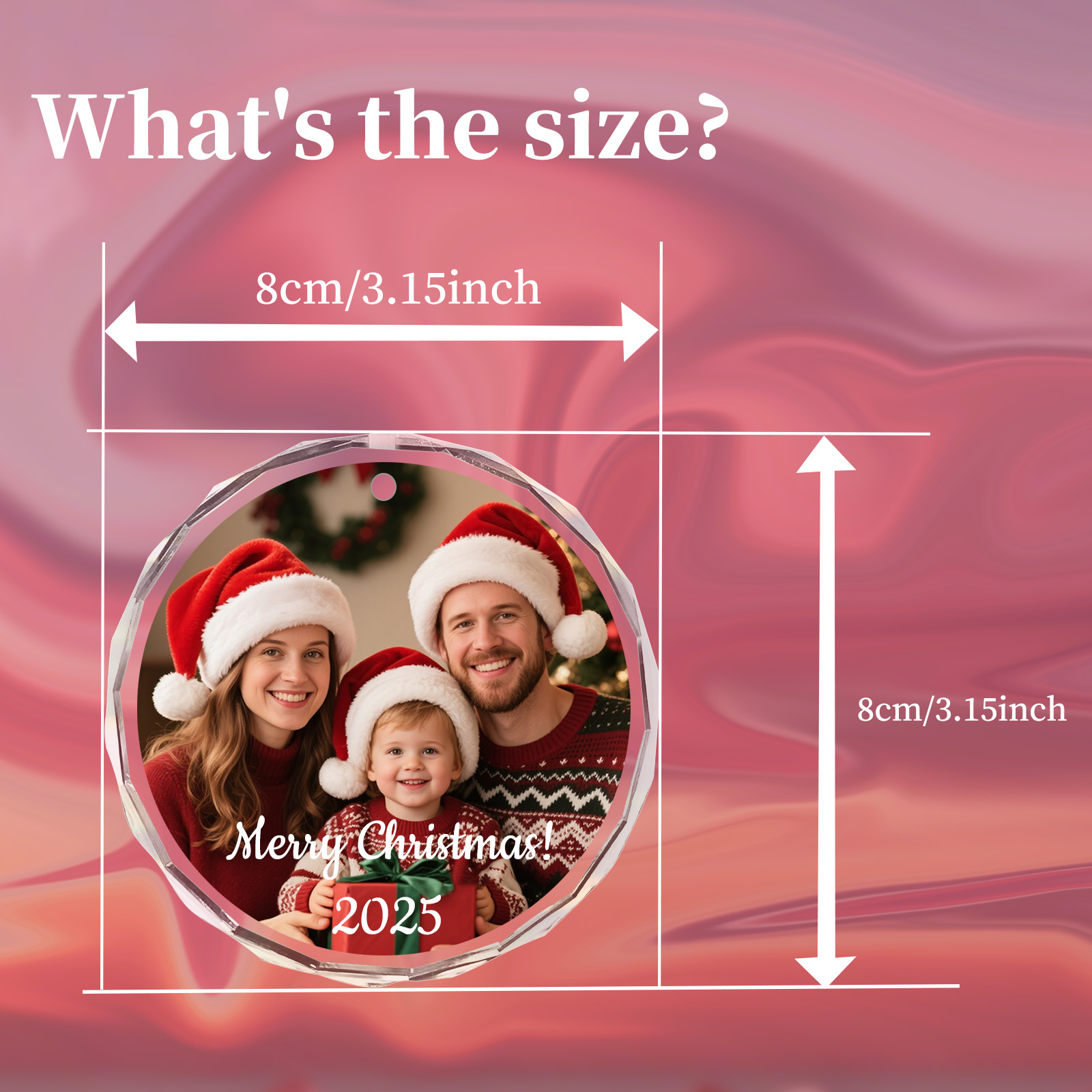 Aangepaste kerstfoto ornament, - Home Decor Xmas recensie en prijs