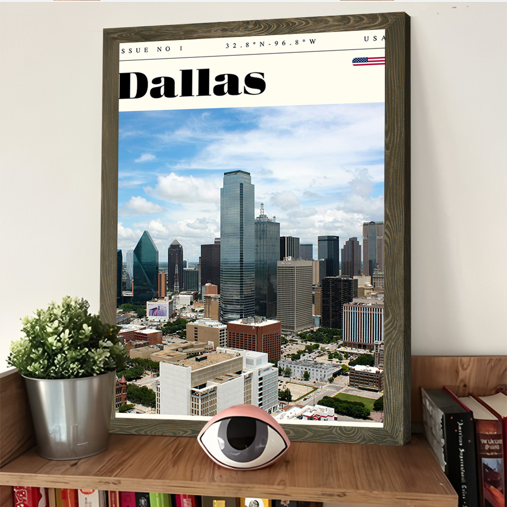 Dallas Texas Travel Printing P - Home Decor Dallas recensie en prijs