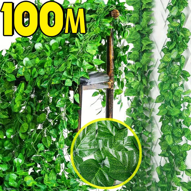 100/2M Kunstmatige Groene Klim - Rattan Plant Basket recensie en prijs