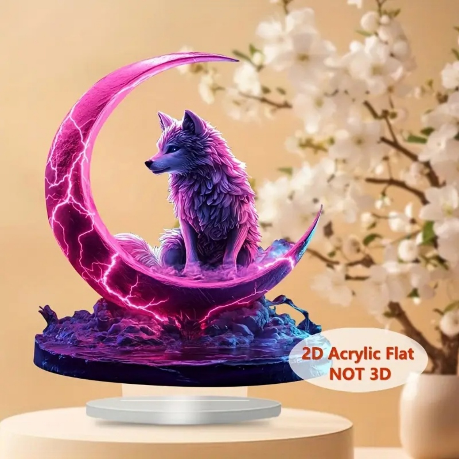 Vlam Wolf Standbeeld, 2D Platt - Home Decor Kit recensie en prijs