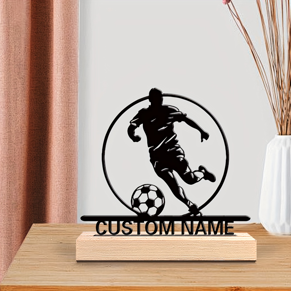 Aangepaste voetbalspeler metal - Home Decor Happy recensie en prijs