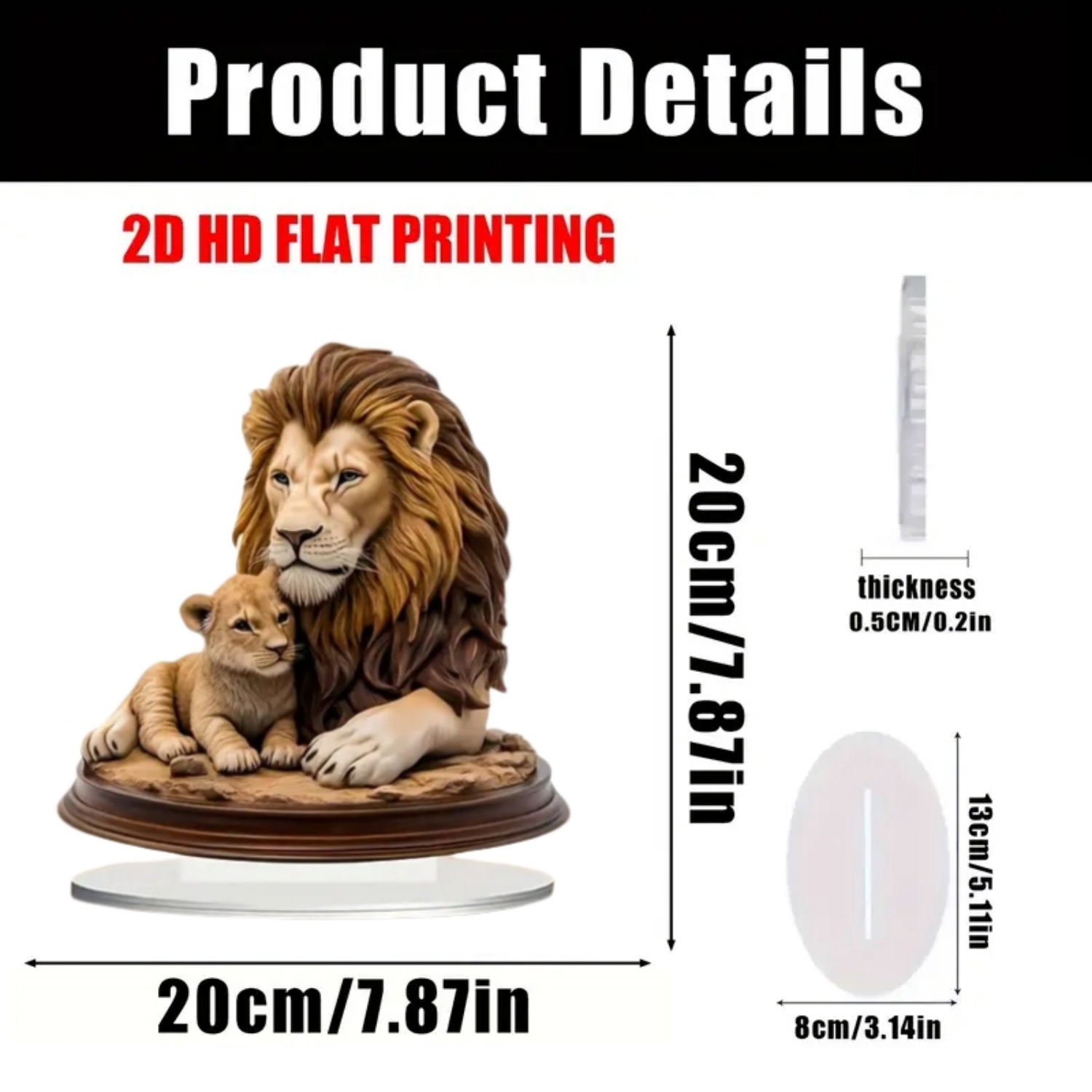Mannelijke Leeuw Standbeeld, 2 - Home Decor Kit recensie en prijs