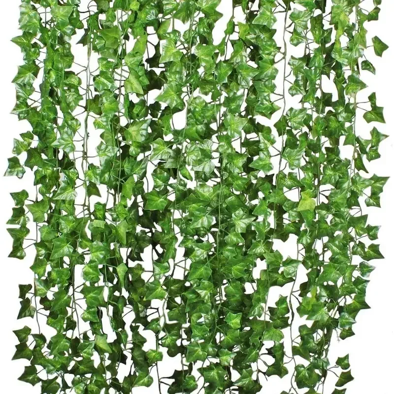 Kunstmatige groene klimopblade - Rattan Plant Basket recensie en prijs