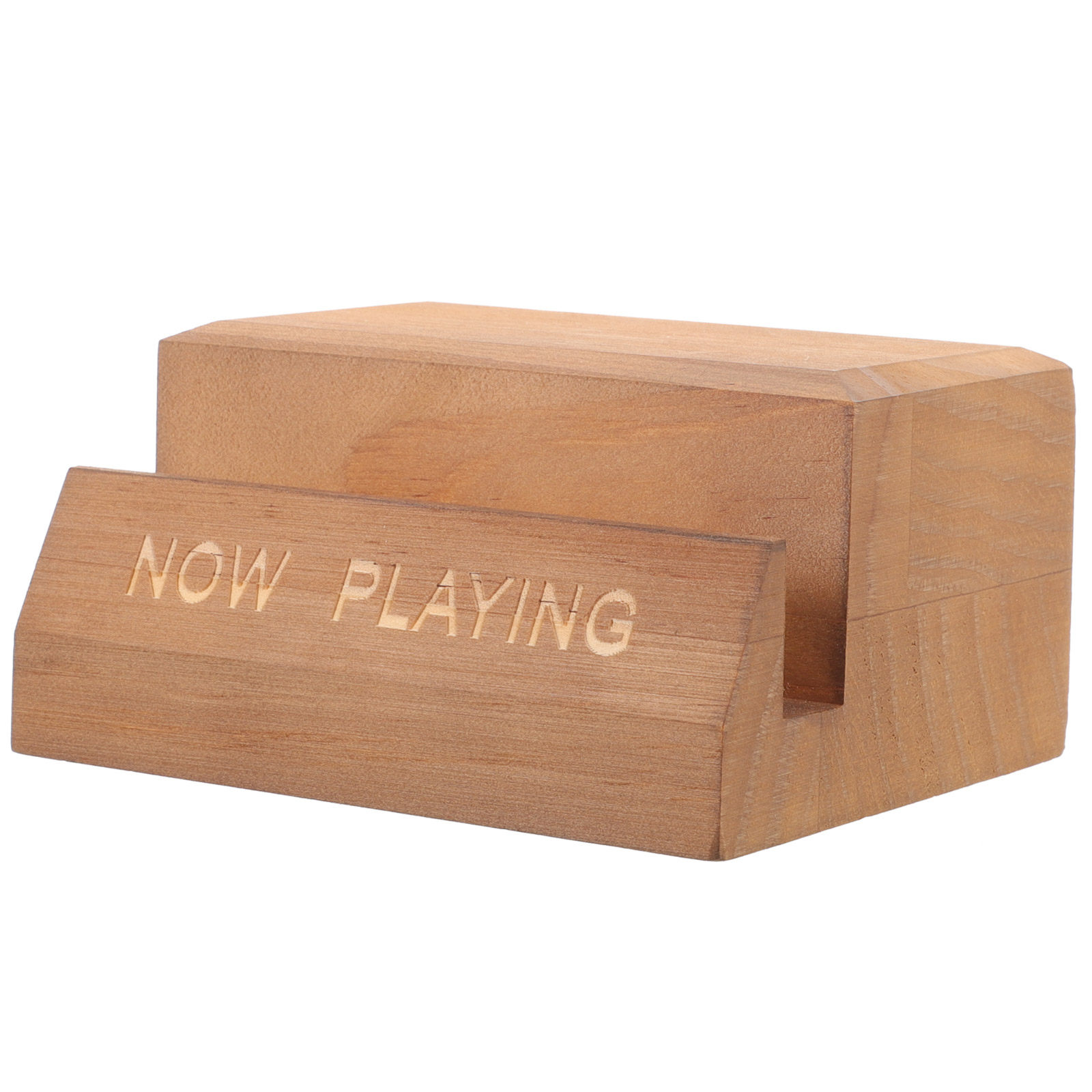Houten vinylplatenhouder, brui - Home Decor Collection recensie en prijs