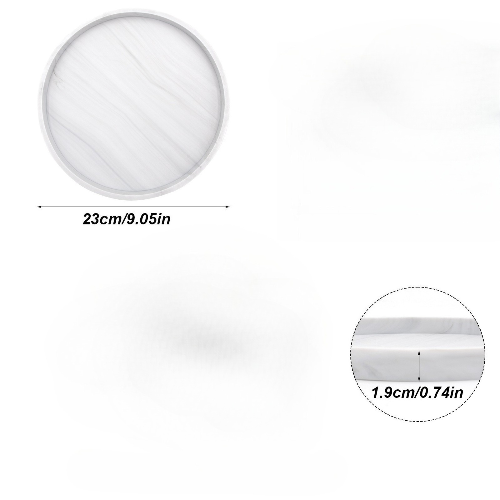 Ronde witte dienblad modern go - Home Decor Center recensie en prijs