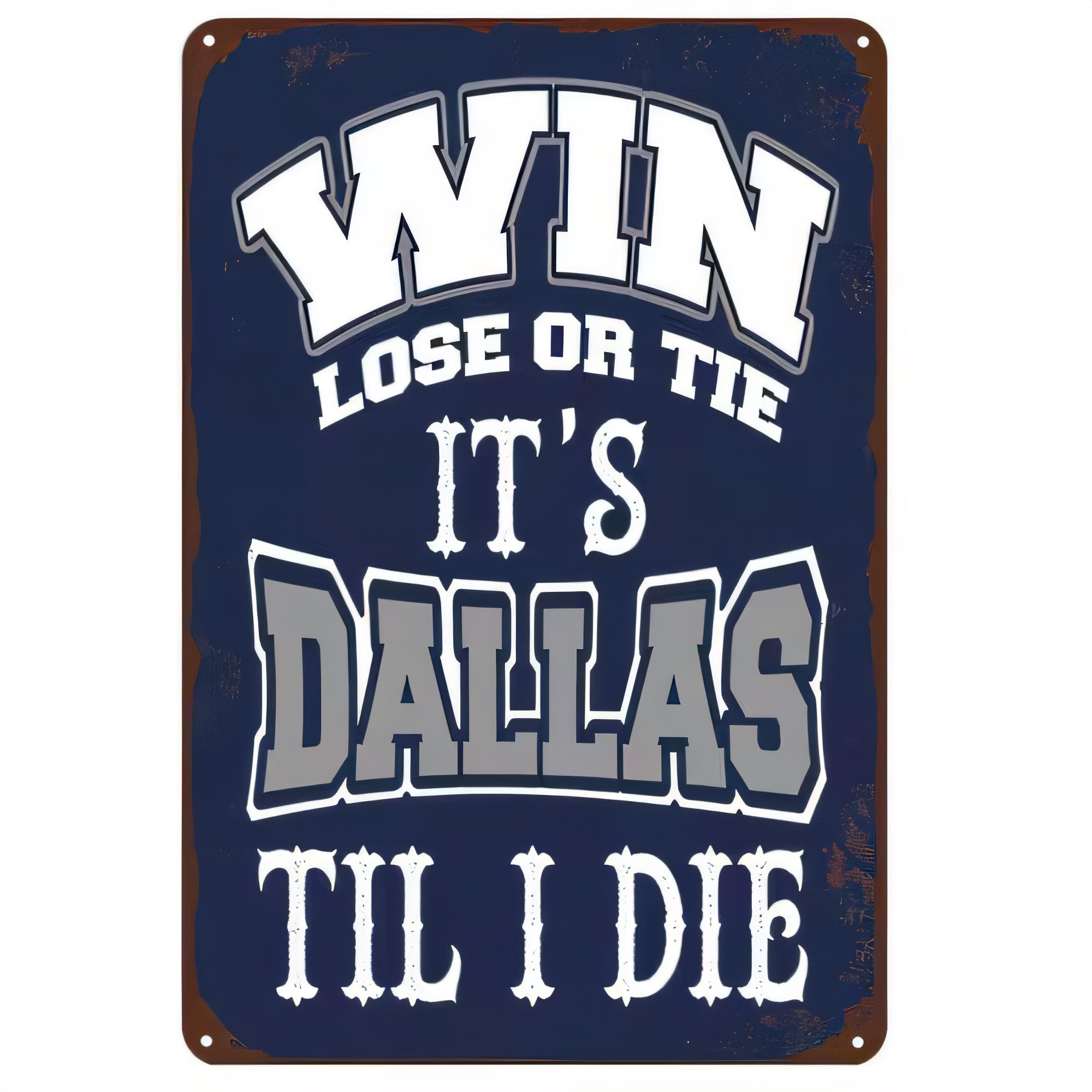Tin Sign, Y'all Lose Or Tie It - Home Decor Dallas recensie en prijs
