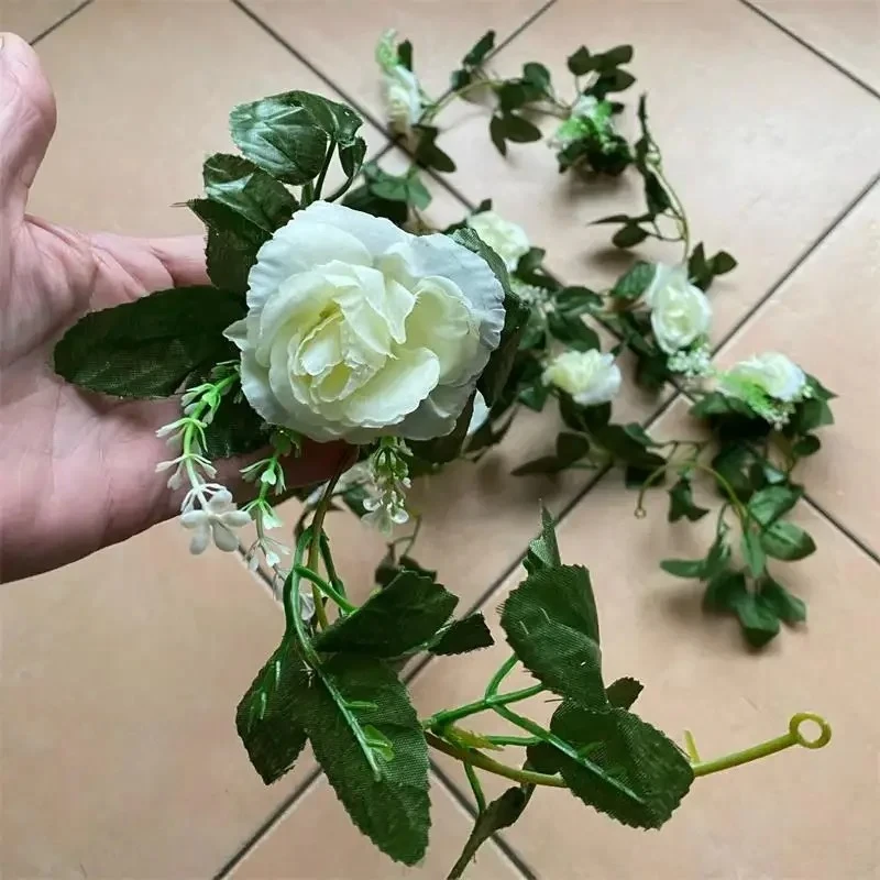 1 stks 2.2 m kunstmatige witte - Artificial Hanging Plants recensie en prijs