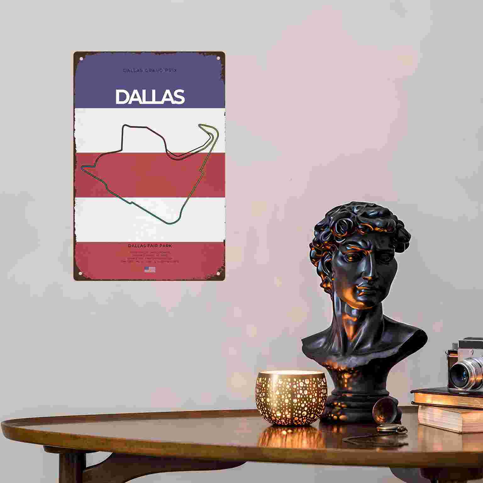 2D FLAT 1pc Dallas Grand Prix  - Home Decor Dallas recensie en prijs