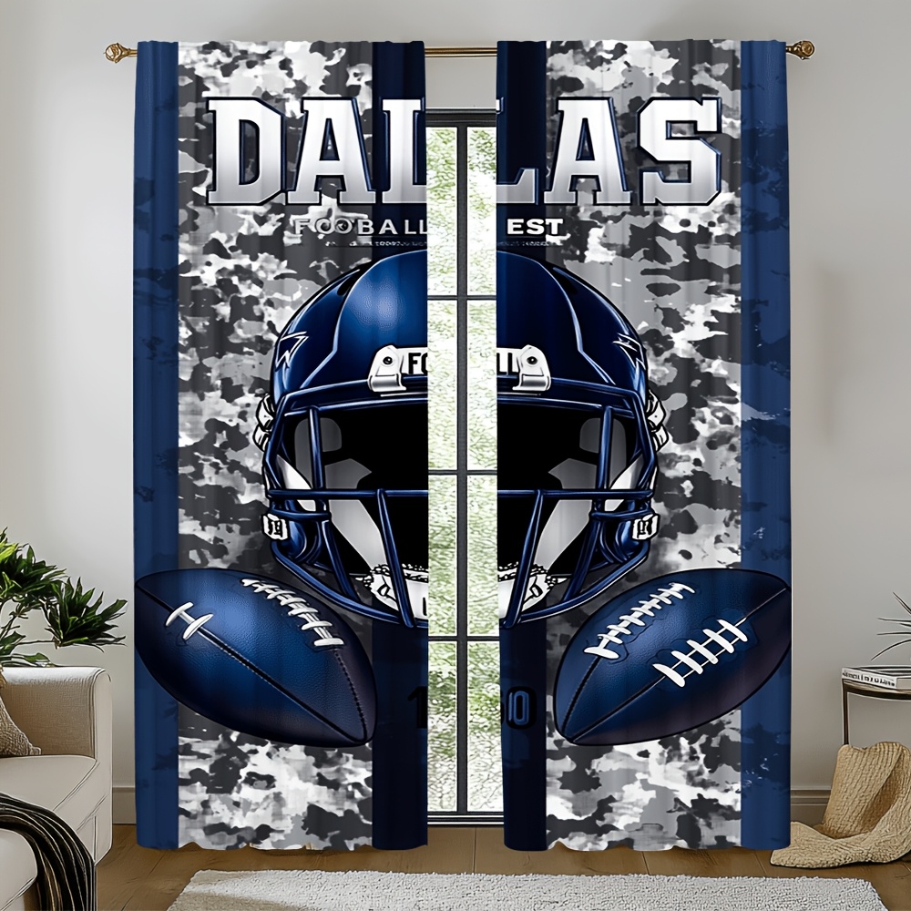 Dallas voetbal deurgordijnen 2 - Home Decor Dallas recensie en prijs
