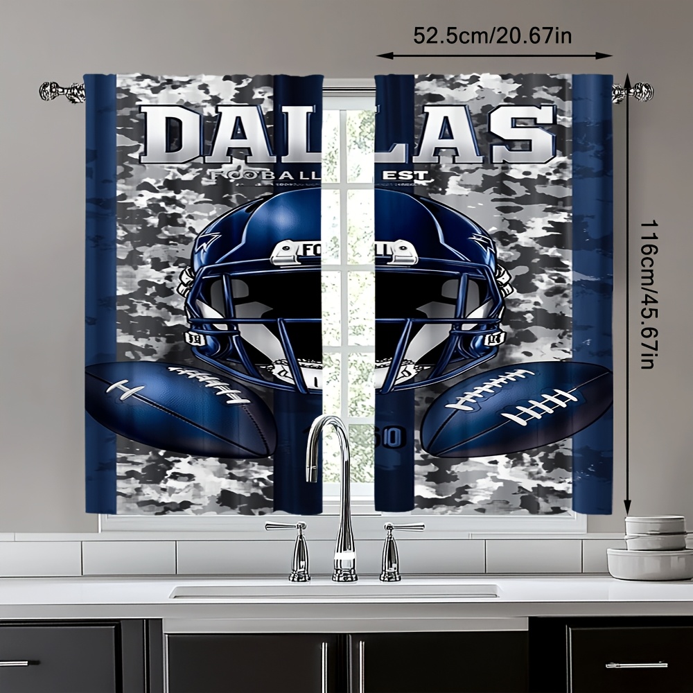 Dallas voetbal deurgordijnen 2 - Home Decor Dallas recensie en prijs