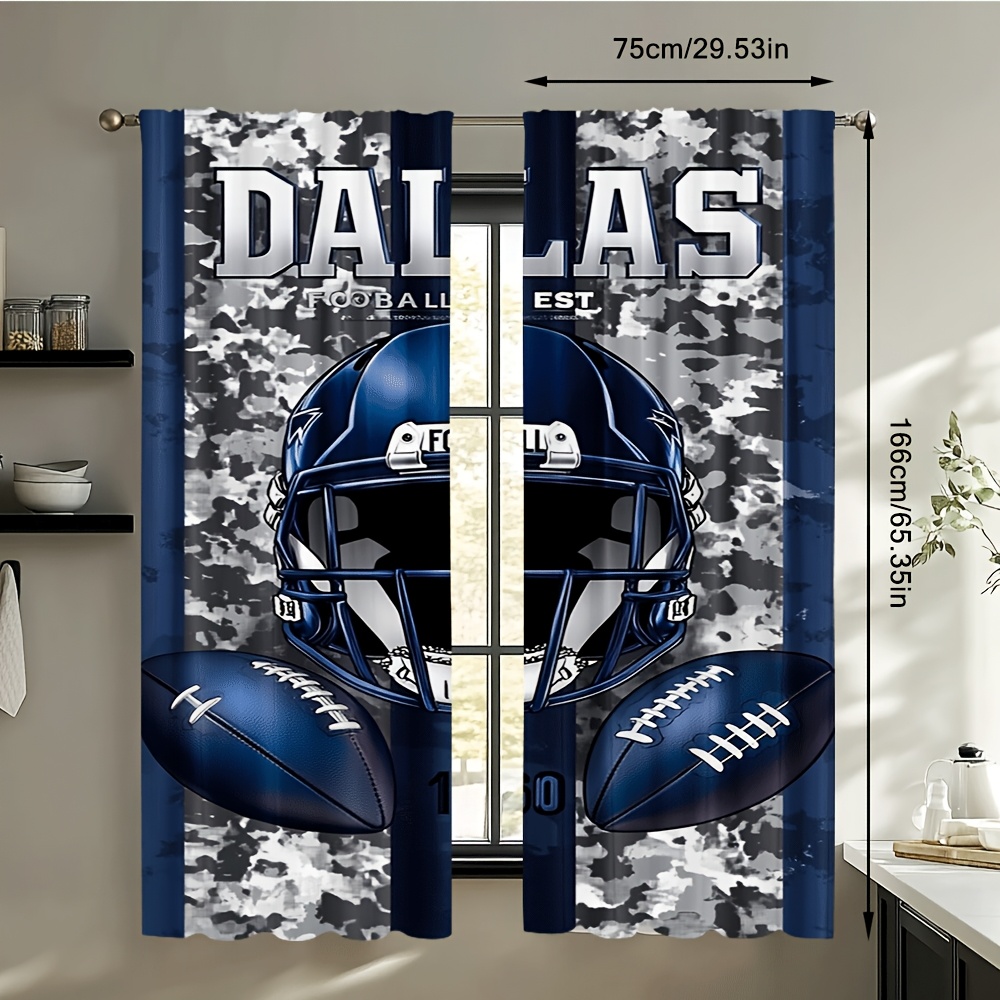 Dallas voetbal deurgordijnen 2 - Home Decor Dallas recensie en prijs
