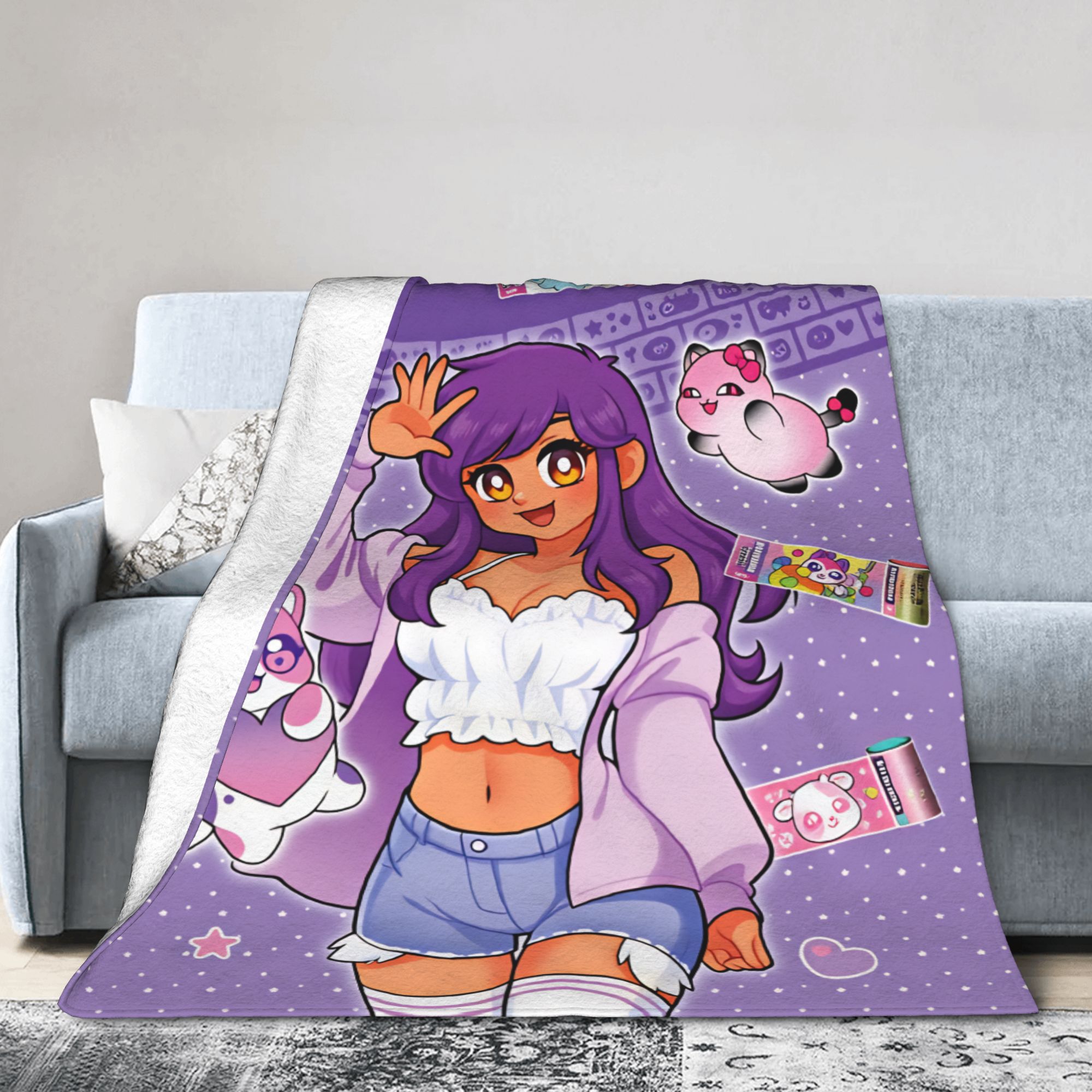 A-Aphmau Cartoon Pluche Dekens - Home Decor Design Ideas recensie en prijs