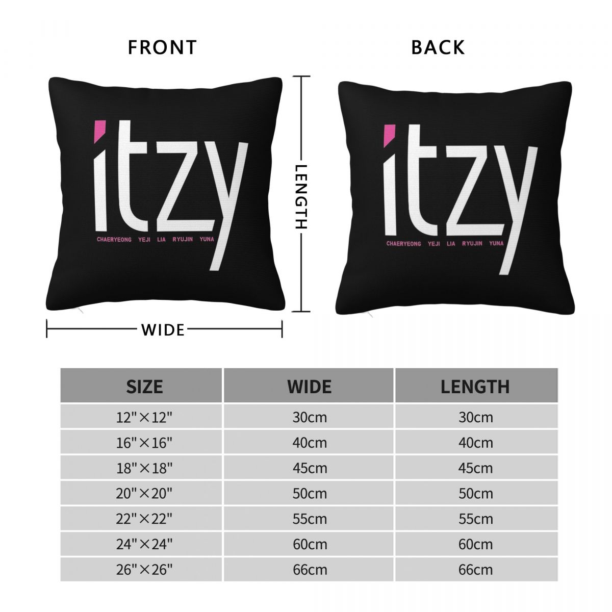 Itzy Band Dalla Dalla vierkant - Home Decor Dallas recensie en prijs