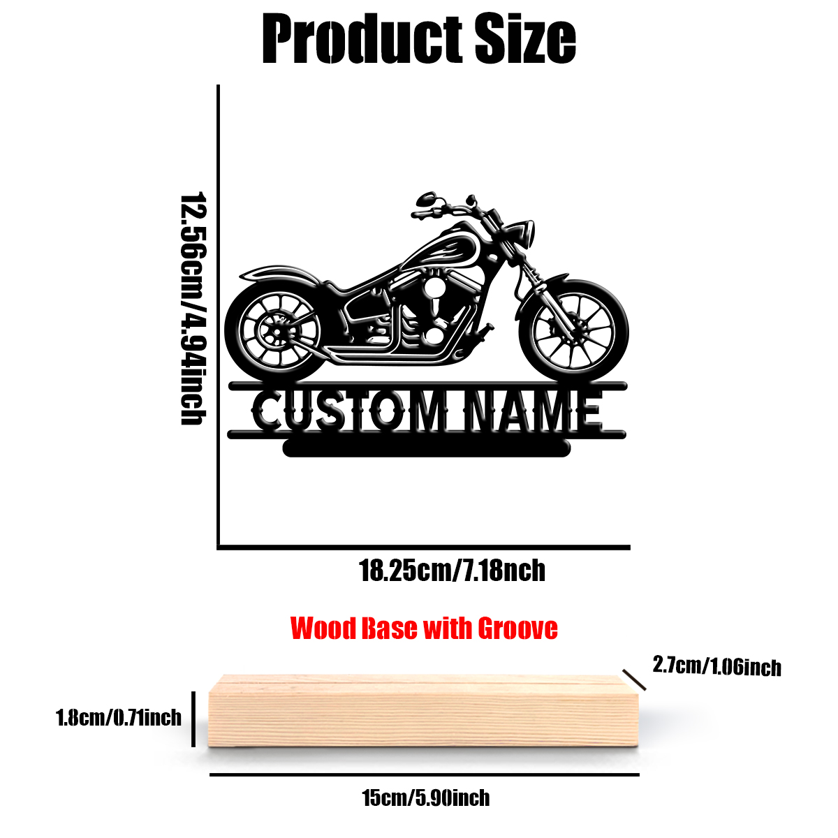 1Pc Csutom Naam Road Motorbike - Home Decor Happy recensie en prijs