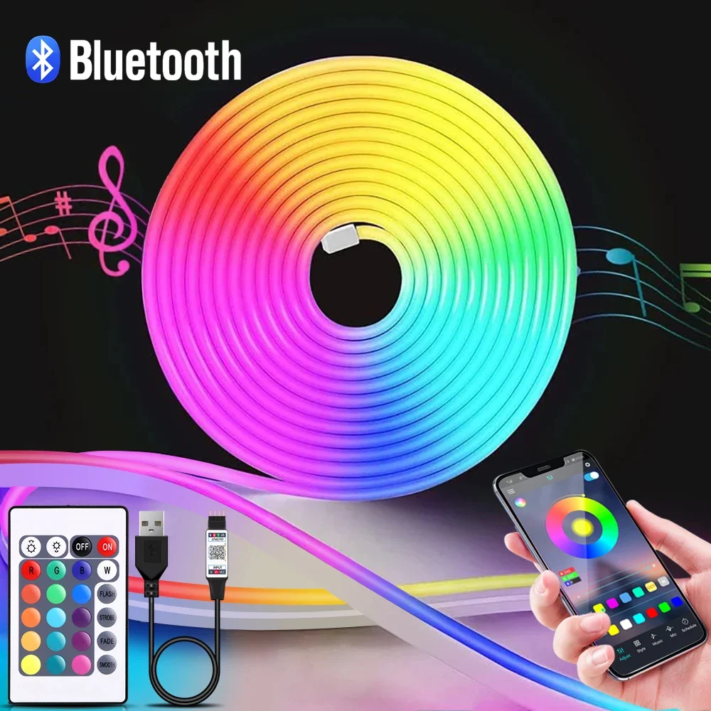 1-5m RGB LED Neon Strip Licht  - Home Decor Happy recensie en prijs